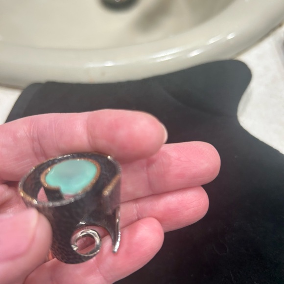 Bora handmade jewelry Chalcedony ring size 6.5 - Picture 3 of 8
